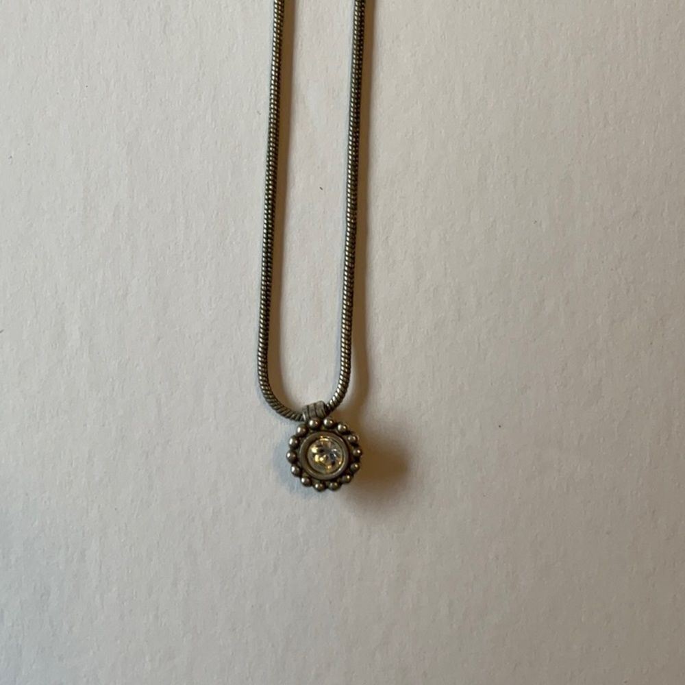 Brighton Silver Necklace‎ Single Stone - Picture 4 of 8